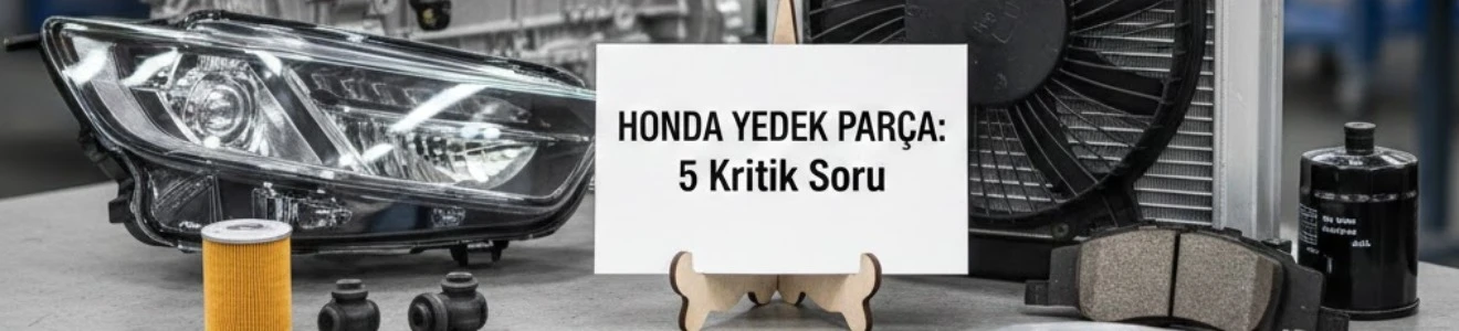 Honda Yedek Parça Alırken Uzmanına Sormanız Gereken 5 Kritik Soru